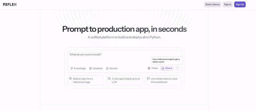 Reflex AI builder