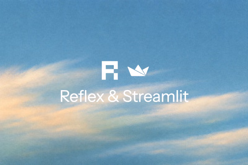 Image for blog post: Reflex vs Streamlit