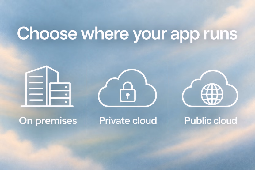 Choose where your app runs