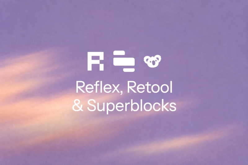 Image preview for blog post: Reflex vs Retool vs Superblocks: Open Source vs Low-Code for Internal Tools (June 2026)