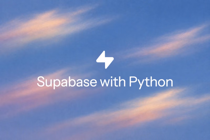 Image preview for blog post: How to Build a Python Web App With Supabase in 2026