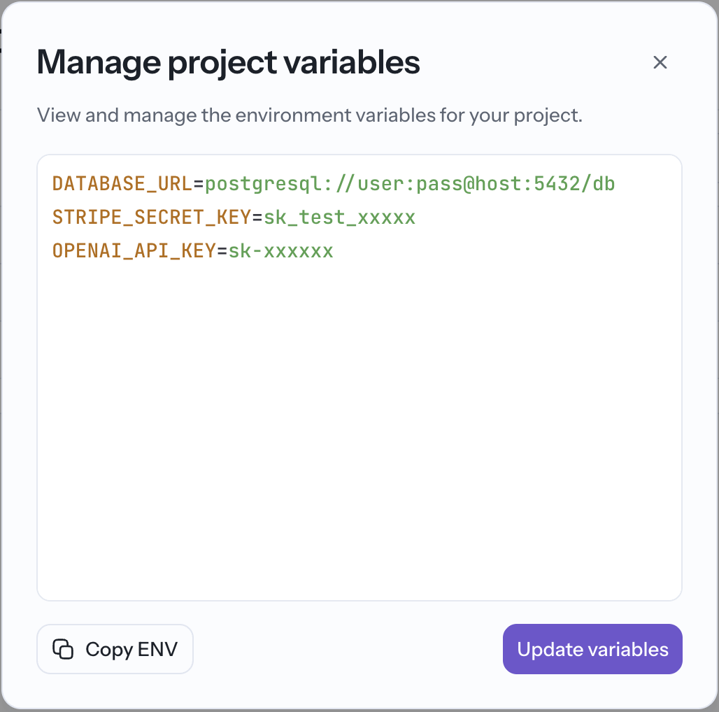 Managing several secrets with the raw editor